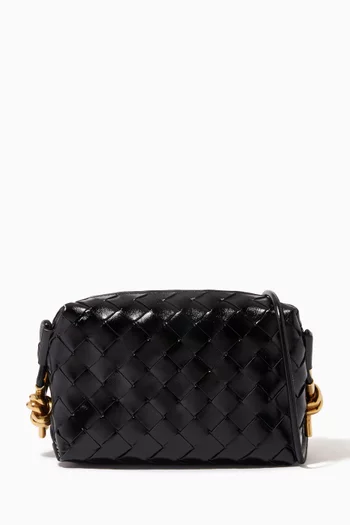 حقيبة كروس لوب ميني جلد مجدول