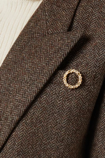 Rediscovered 1980s Wreath Brooch