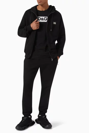 Zip-up Hoodie in Fleece