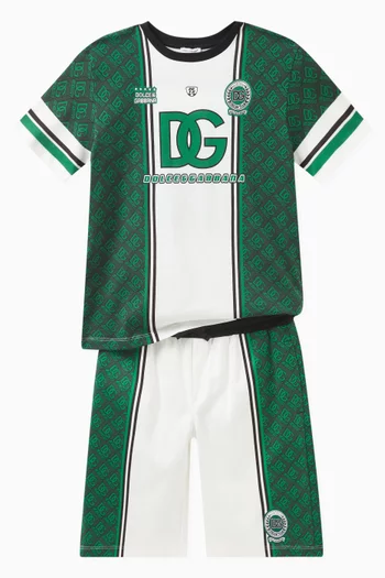 DG Sport Print Jersey Sweatshorts in Cotton