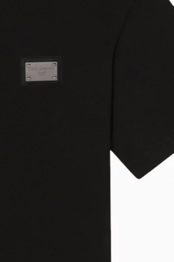 Logo Badge T-shirt in Cotton