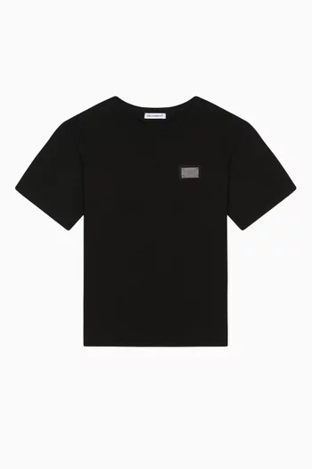 Logo Badge T-shirt in Cotton