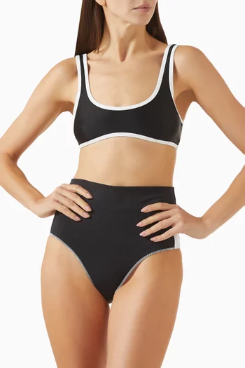 قطعة بيكيني علوية ناينتيز ديو ليكرا غير لامع