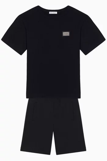 Logo Shorts in Cotton