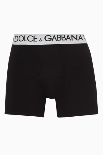 Logo Boxers in Cotton Jersey