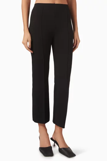 Flared Pants in Viscose-knit