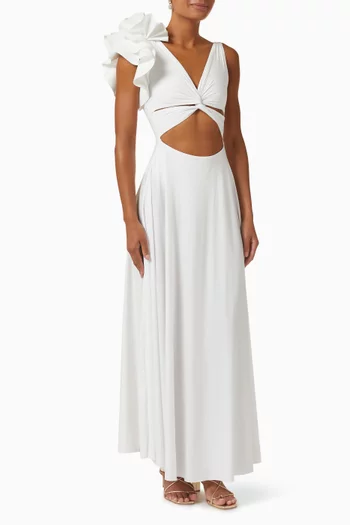 Blanca Maxi Dress in Stretch-nylon