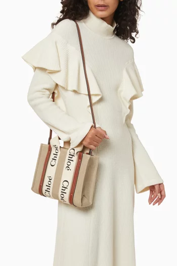 Small Woody Tote Bag in Canvas