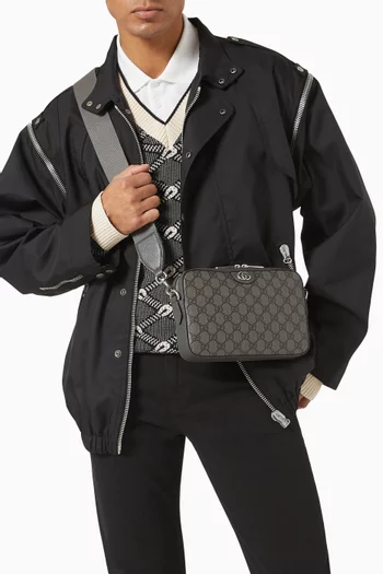 Ophidia GG Shoulder Bag in GG Supreme Canvas