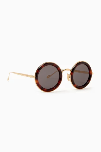 Round Sunglasses in Acetate
