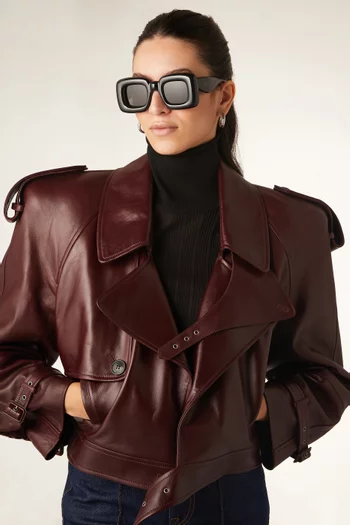 Square Sunglasses in Inflated Acetate
