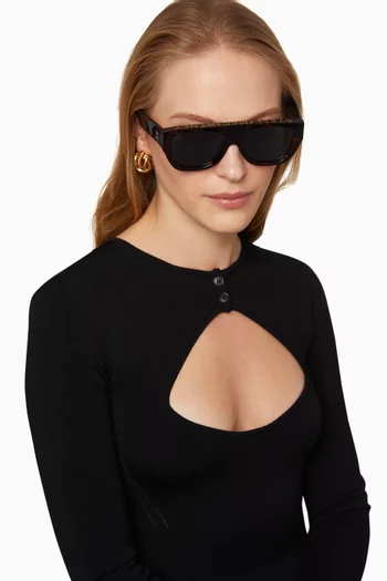 Square Sunglasses in Bio Acetate