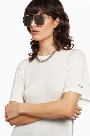 Aviator Sunglasses in Metal
