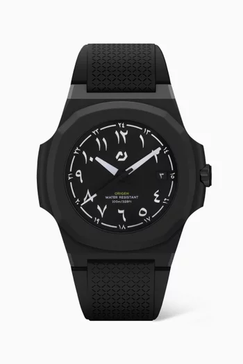 Origen Sahara Miyota Rubber Watch, 40.5mm
