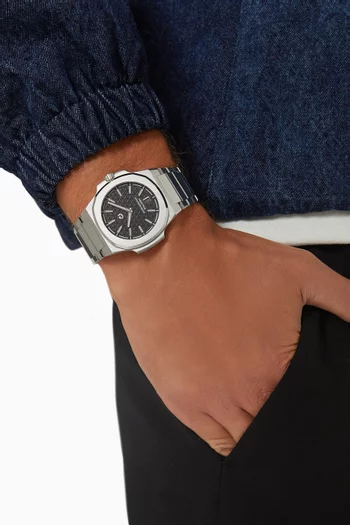 ساعة ام تي روندا ستانلس ستيل، 40.5 مم