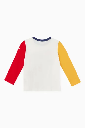 Diagonal Logo Print T-shirt in Cotton-blend