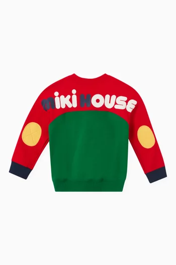 Crewneck Logo Sweatshirt in Cotton-blend
