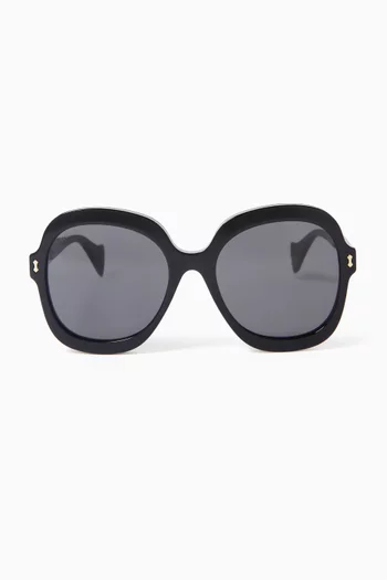 XL Round Sunglasses in Acetate