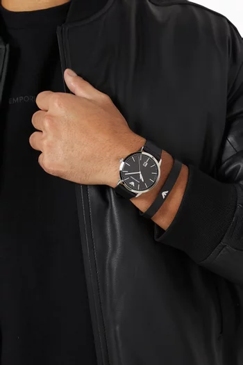 طقم ساعة وسوار، 43 مم