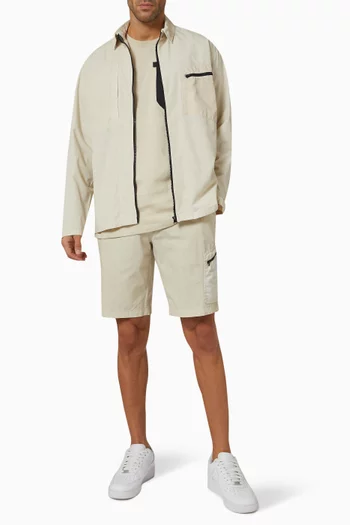 Filton Zip-front Shirt in Cotton