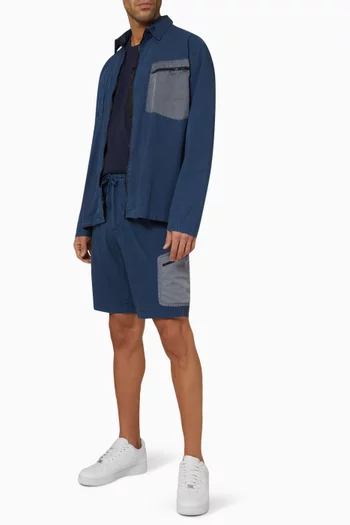 Filton Zip-front Shirt in Cotton