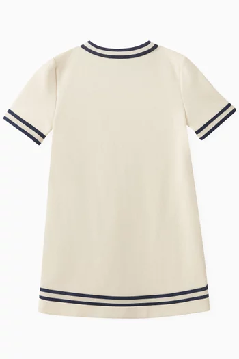 Horse-bit Dress in Felted Cotton Jersey