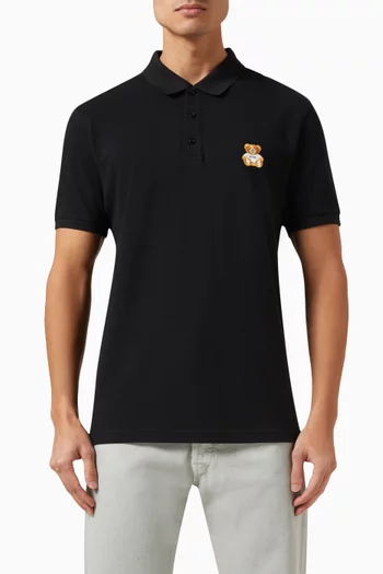 Teddy Polo Shirt in Cotton Piqué