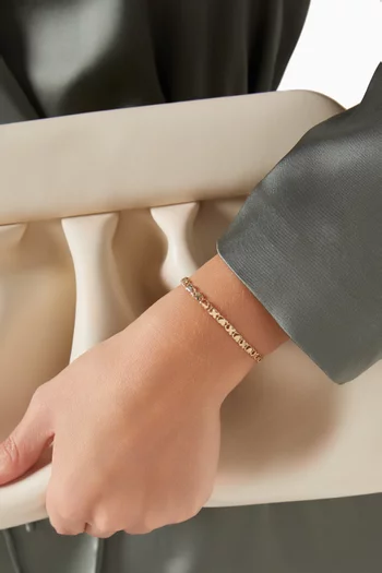 Love and Kisses Bracelet in 10kt Yellow Gold