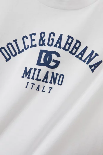 Logo Print T-shirt in Cotton