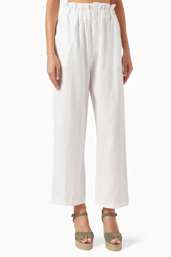 Ducky Paperbag Pants in Linen