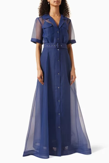 Millie Maxi Dress in Taffeta