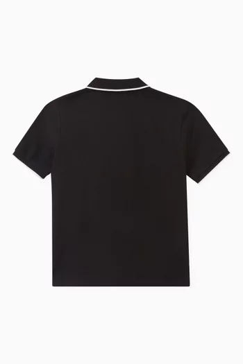Logo Polo Shirt in Cotton Piqué
