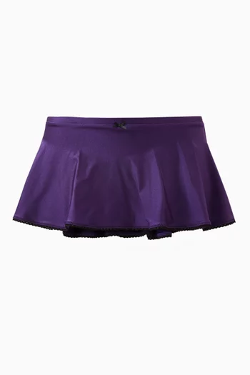 Izabella Shine Swim Skirt in Stretch Nylon