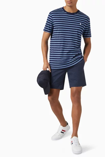 Straight Fit Shorts in Cotton