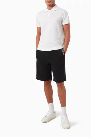 Logo Bermuda Shorts in Cotton Fleece