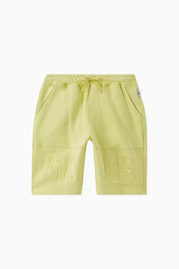 Logo Patch Shorts in Cotton