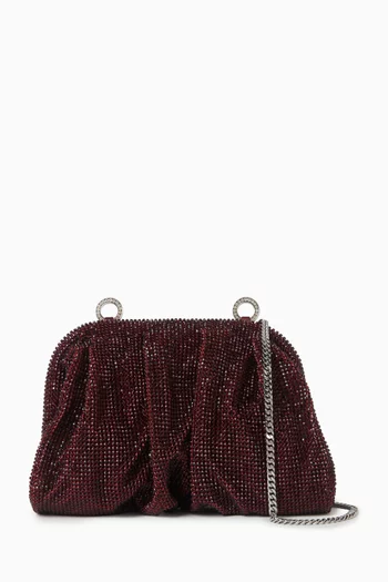 Venus La Petite Clutch in Rhinestone Crystal Mesh