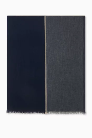 Colour-block Scarf in Cashmere