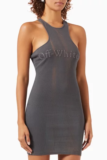 Laundry Ribbed Rowing Mini Dress in Jersey
