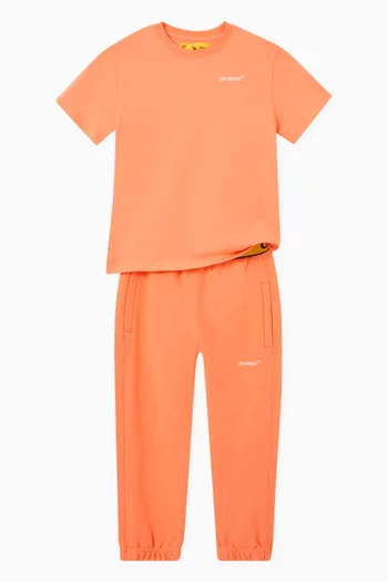 Logo Tape Sweatpants in Cotton