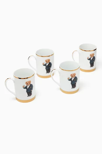 طقم أكواب طومسون بورسلين، 4 قطع