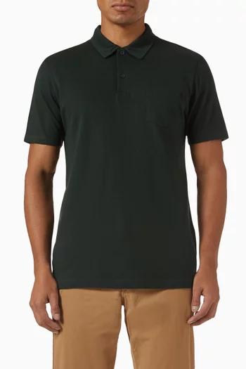 Riviera Polo Shirt in Cotton-mesh