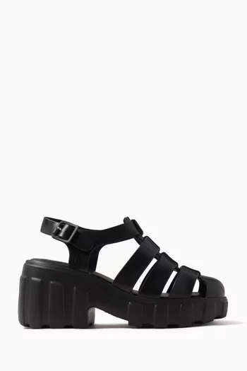 Megan Advanced Caged Sandals in Rubber