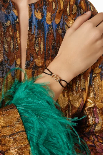Valentino Garavani VLOGO Cord Bracelet in Fabric