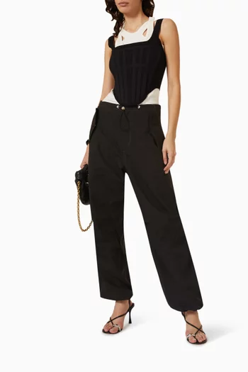 Corset Top in Cotton-jersey