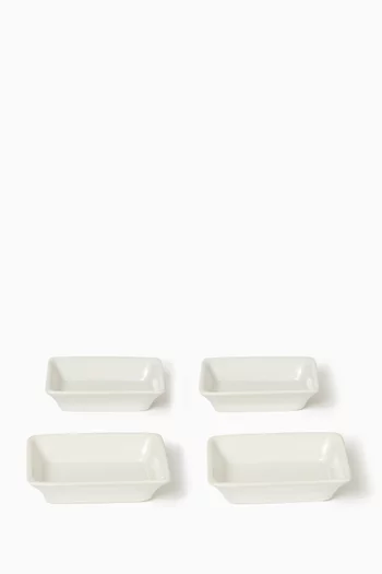 Dubai Mini Tray in Porcelain, Set of 4