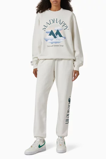 Outdoors Printed Sweatpants in Cotton-fleece