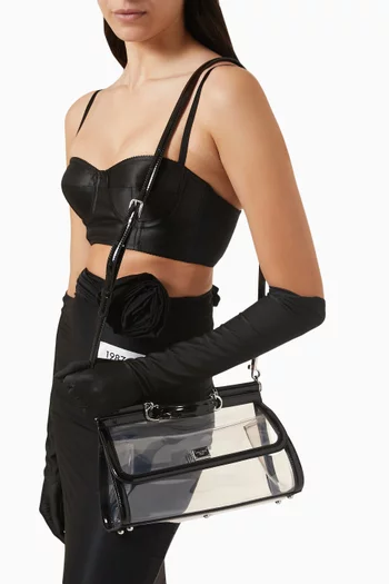 x KIM Sicily Long Medium Top Handle Bag in PVC