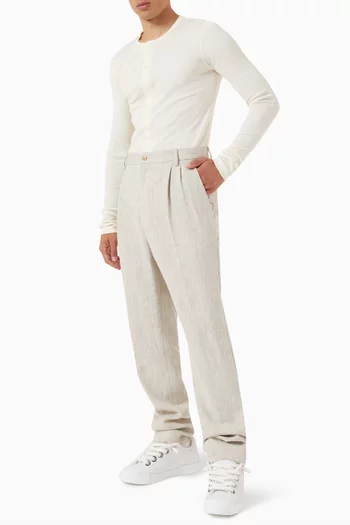 Re-Edition Straight Pants in Linen