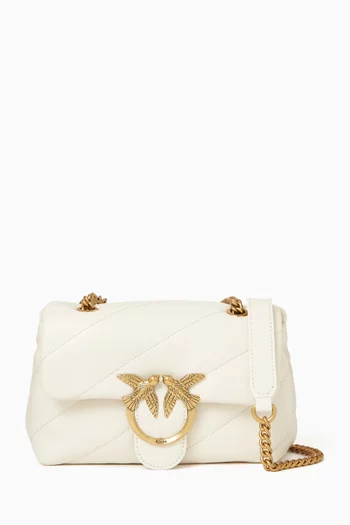 Mini Love Puff Bag in Maxi Quilted Nappa